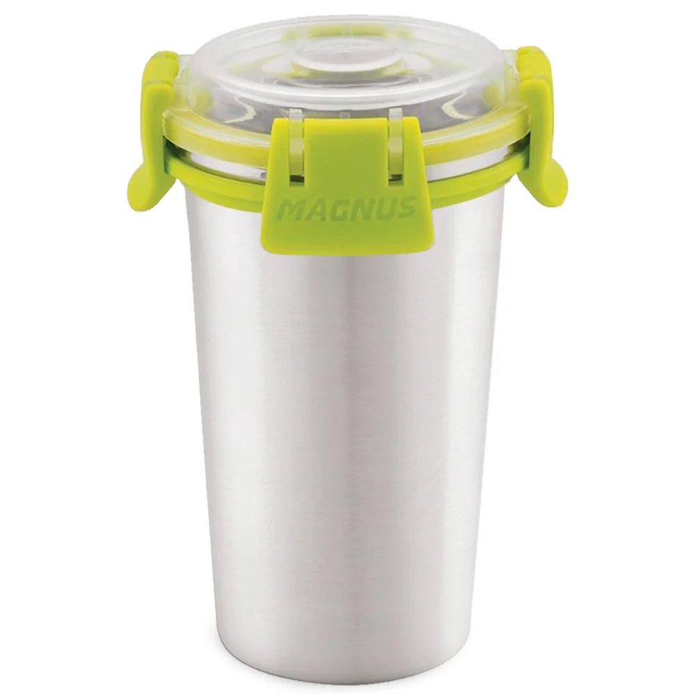 Stainless Steel Glossy Klip Lock Tumbler with Lid and Straw - 350ml | Leak-Proof & Airtight Tumbler - Ideal for Travel, Office, Kids | Perfect for Juice, Buttermilk