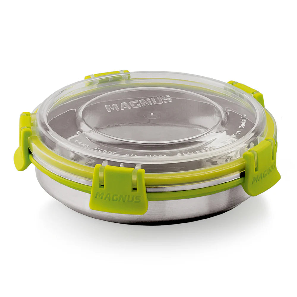 Klip Lock Stainless Steel Airtight Leakproof Storage Container – 450ML – Premium Lunch Box for Office Men, Kids & Women, Durable Kitchen Accessory