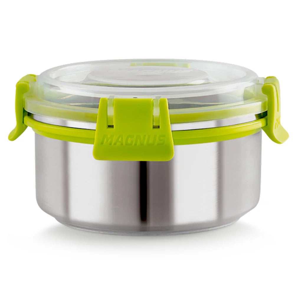 KLIP LOCK Stainless Steel Airtight Leakproof Container – 375ML – Durable Lunch Box for Office Men, Women & Kids, Kitchen Storage Solution