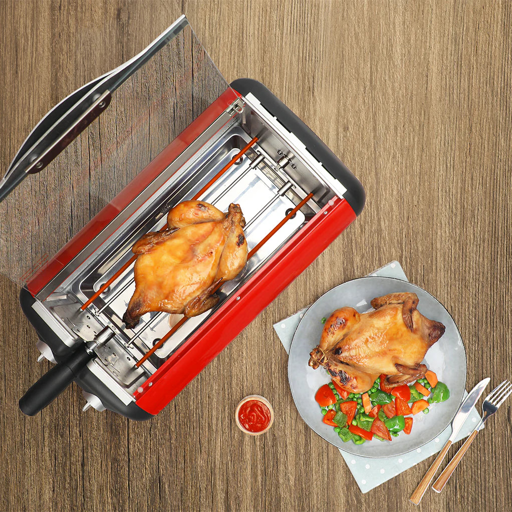 Full Chicken Rotisserie Horizontal Grill