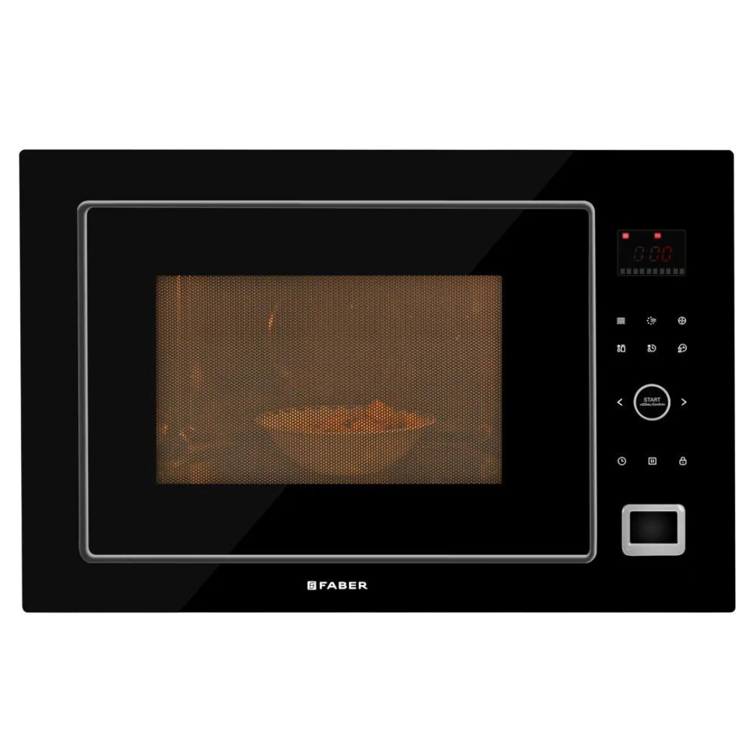 Faber FBIMWO 32L GLB 32 Liters Built-In Microwave Oven Electric Control Three Layer Glass Door Black Finish