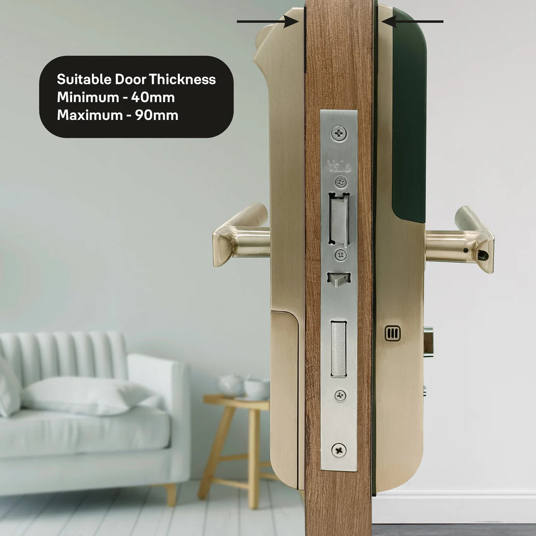 YDM 7116A Smart Lock (Champagne Gold)