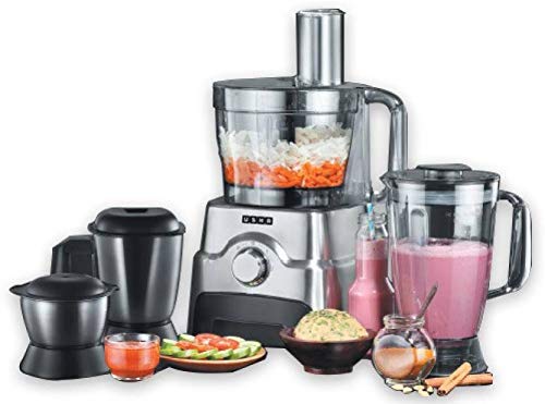 Usha FP 3811 Food Processor 1000-Watt Copper Motor with 13 Accessories