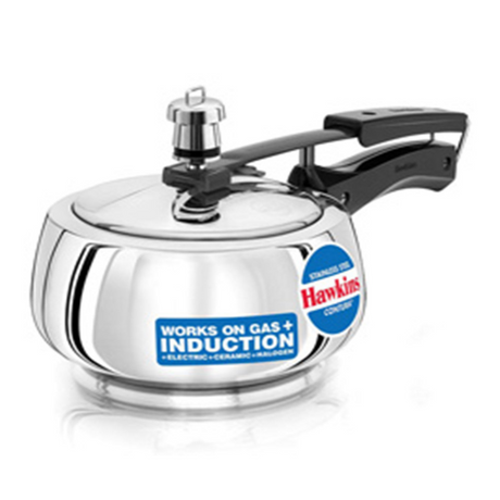 HAWKINS 1.5 LITRE STAINLESS STEEL CONTURA PRESSURE COOKER : SSC15