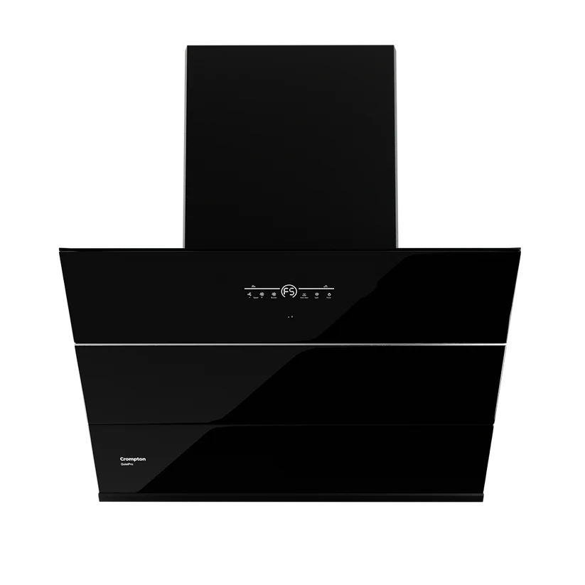 Crompton CHD-QPVI75FLE-MBL-Inclined Wall Mounted Chimney QuietPro 75 cm