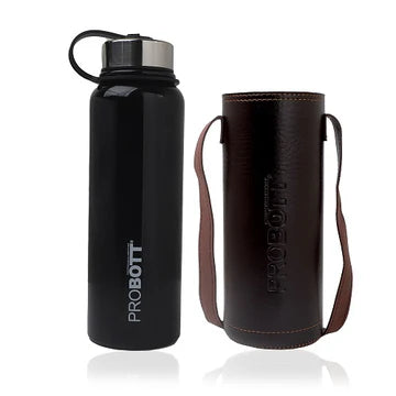 Hulk 1100ml Stainless Steel Water Bottle, Vacuum Insulated Flask | Hot & Cold | Leak-Proof | Beige | PB 1100-02