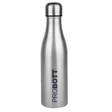 Vintage 500ml Thermoses Vacuum Insulated Flask, Stainless Steel Water Bottle, Silver | Hot & Cold | Leak-Proof | PB 500-25