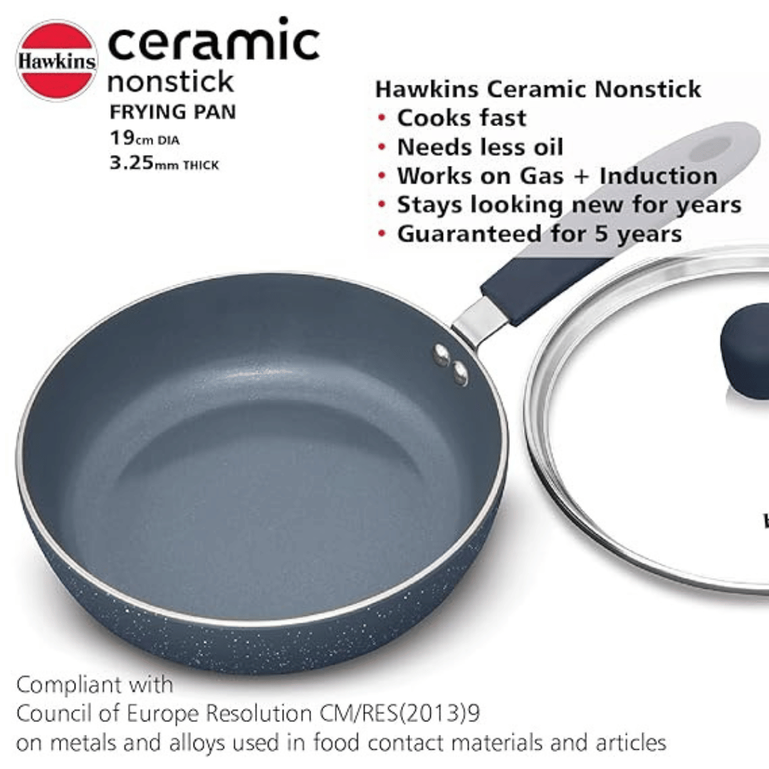 Frying Pan 19 cm with Glass lid (ICF19G)