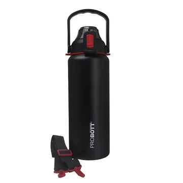 Mount 1500ml Stainless Steel Hot and Cold Water Bottle, Vacuum Insulated Flask, Black | PB 1500-04