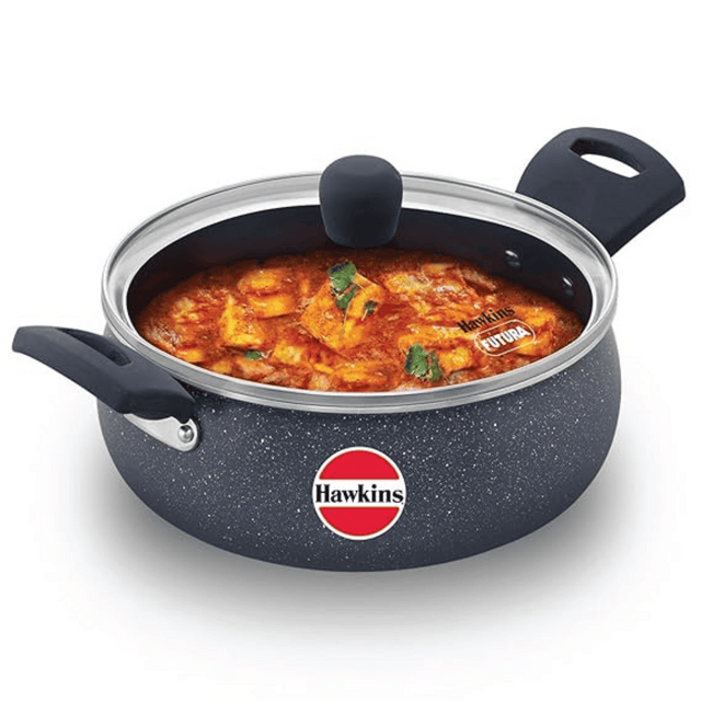 Hawkins Ceramic Nonstick Handi 3 Litre With Glass lid (ICH30G)