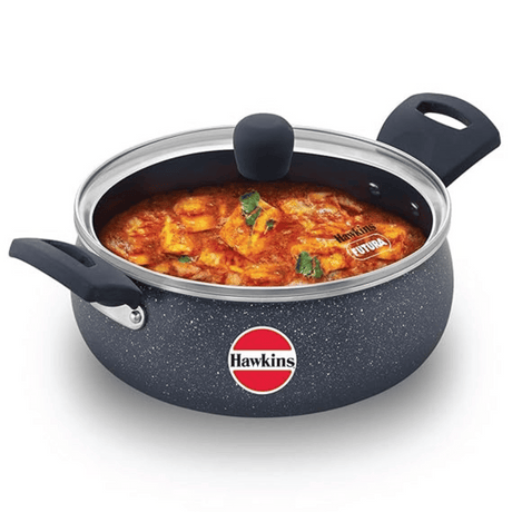 Hawkins Ceramic Nonstick Handi 3 Litre With Glass lid (ICH30G)