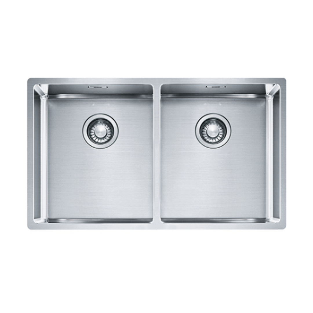 Franke BXX 2/120-42-42 EUROPEAN SATIN FINISH (915x450/36x18) Stainless Steel 1mm European Satin Finish Hand Made Double Bowl Sink 127.0577.938