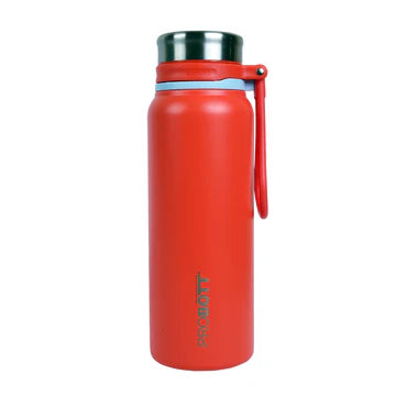 Marine 830ml Stainless Steel Water Bottle, Vacuum Insulated Flask, Red | PB 830-01