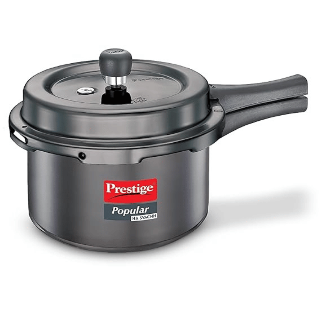 Prestige Popular Svachh Hard Anodised Pressure Cooker , 3 Litre (20335)