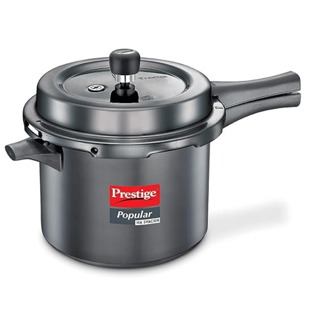 Prestige Popular Svachh Hard Anodised Pressure Cooker , 5 Litre (20337)
