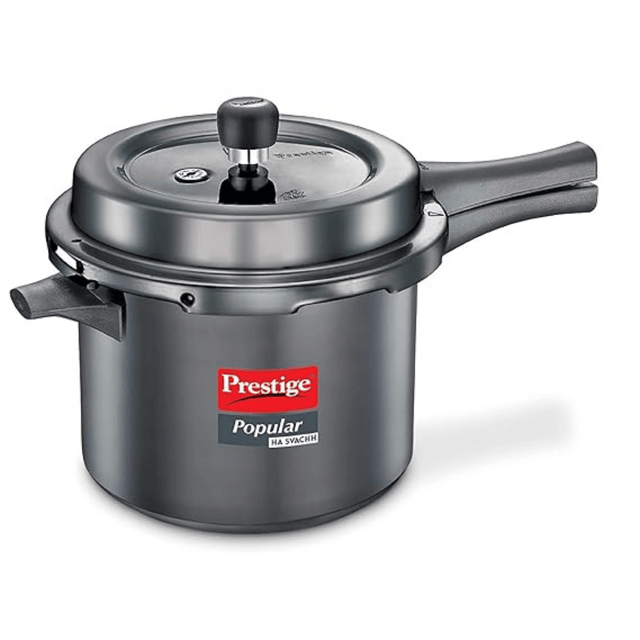 Prestige Popular Svachh Hard Anodised Pressure Cooker , 5 Litre (20337)