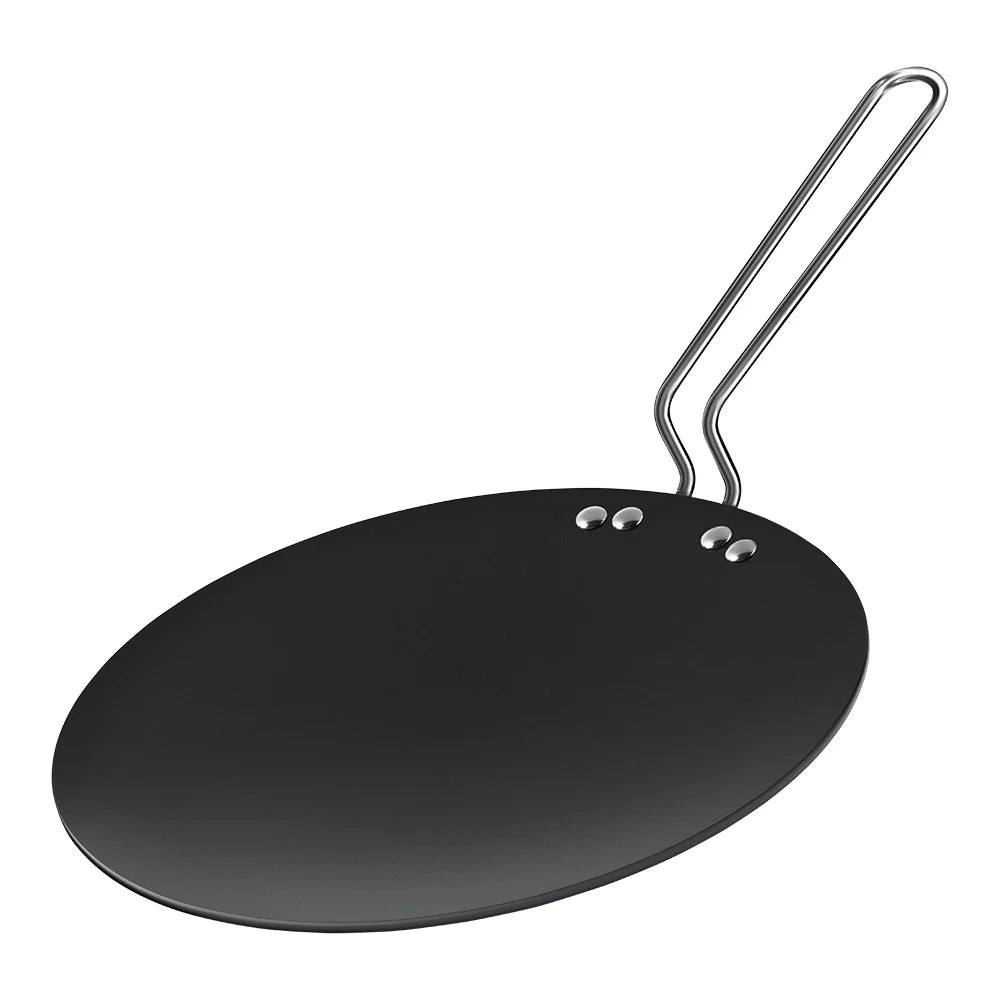 Ebony 26 cm Hard Anodised Concave Griddle with Induction Base, Durable & Metal Spoon Friendly – ECG26N