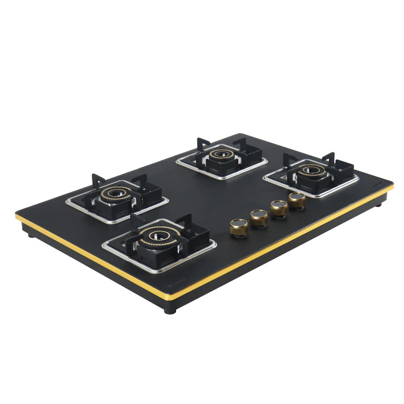 Shine Gold Four Burner Gas Stove/Hob Top Auto Ignition