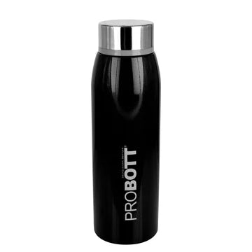 Stella 500ml Stainless Steel Thermos Flask Bottle, Vacuum Insulated | Screw Cap | Leak-Proof | Hot & Cold | Black | PB 500-42