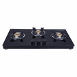 773 CT VETRO TKN CROWN DT ELICA SLIMMEST 3 BURNER NON AUTO IGNITION GAS STOVE