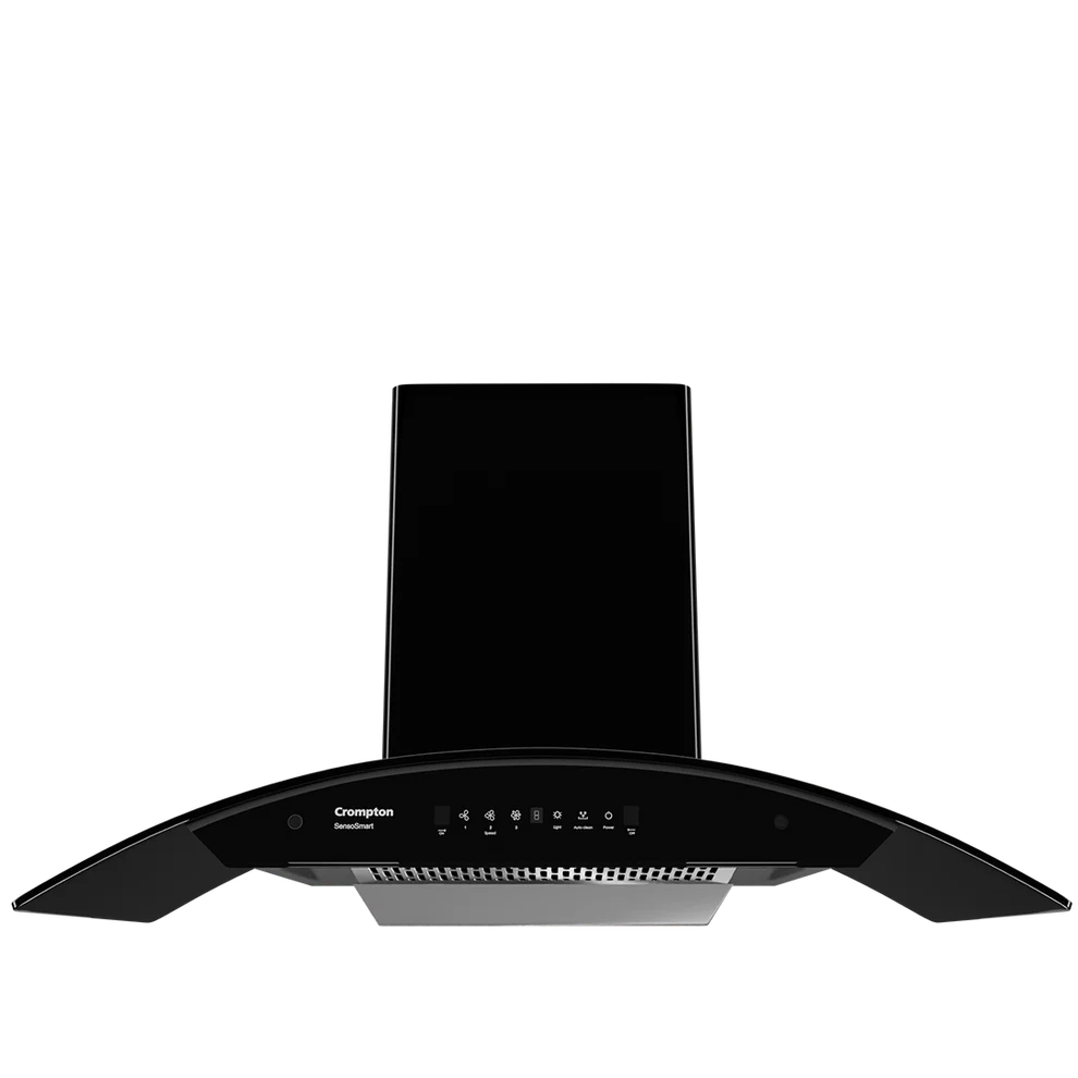 SensoSmart Curved 90cm Filterless Auto-Clean Chimney with SmartON, Gesture Control & Silent Inverter Motor