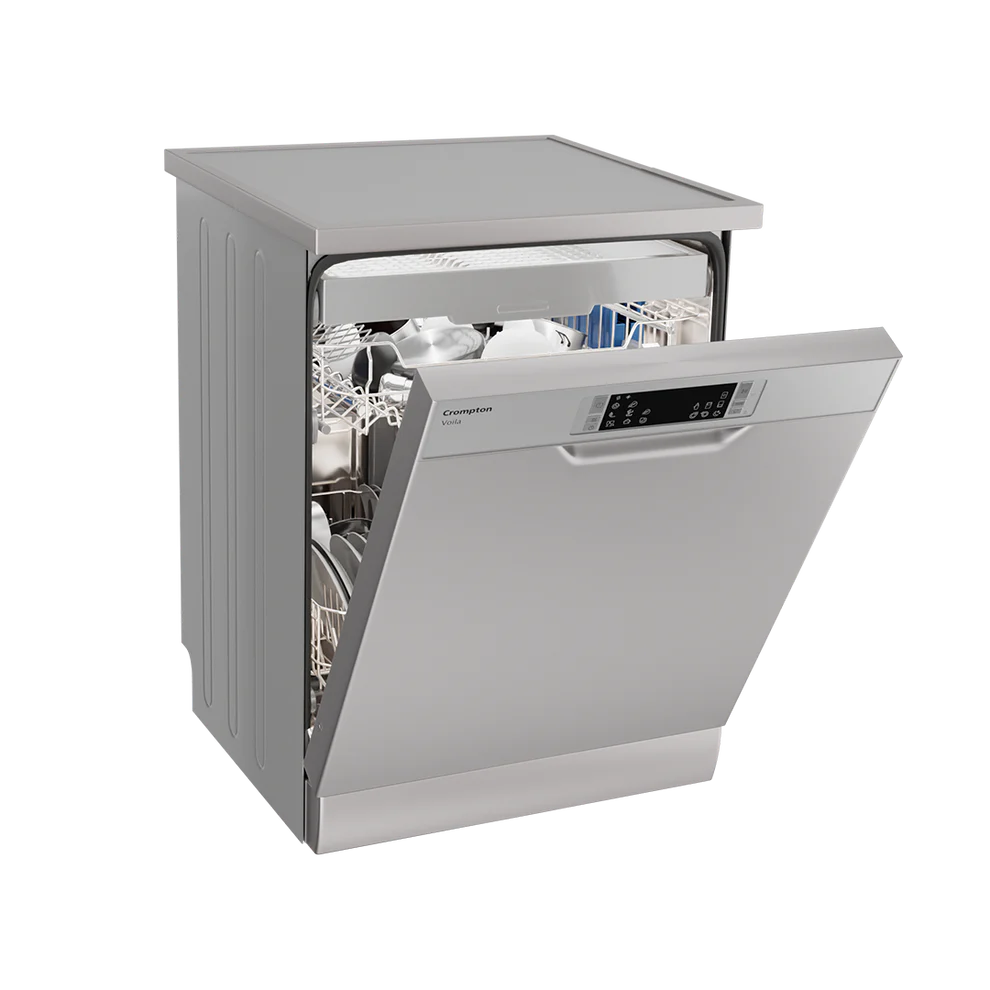 Voila 13 Place Setting Freestanding Dishwasher with Steam Wash, Turbo Drying & Hygiene Wash