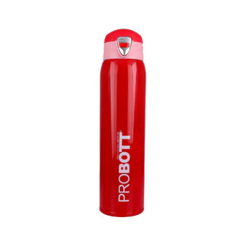 Swift 750ml Thermoses Vacuum Insulated Flask Bottle, Stainless Steel Water Bottle, Red | Wide Mouth | Flip Top Cap | Hot and Cold | Leak Proof | PB 750-20