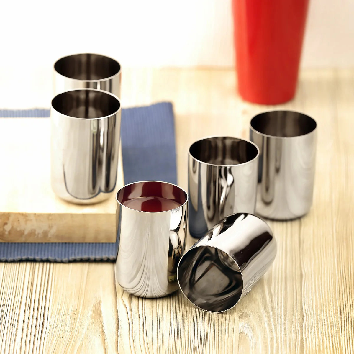 Juice Stainless Steel Glass Set of 6