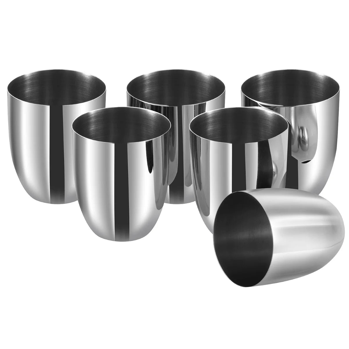 Premium Stainless Steel Glass Set of 6-350ml Each
