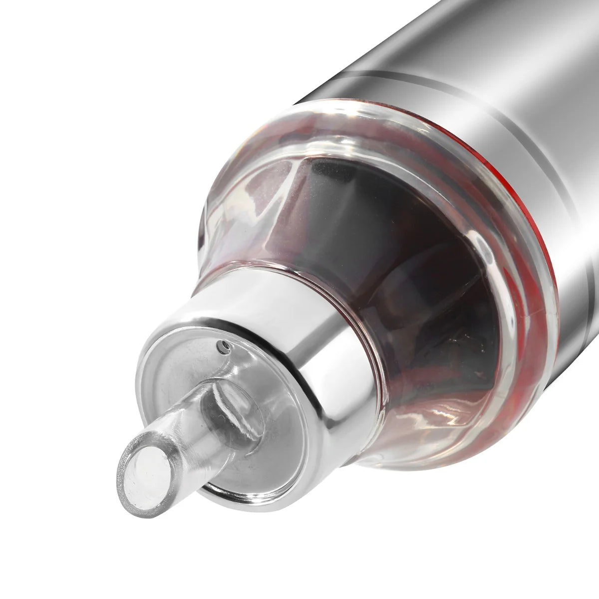 Stainless Steel Oil Dispenser Bottle with Cap and Nozzle - 1 Litre