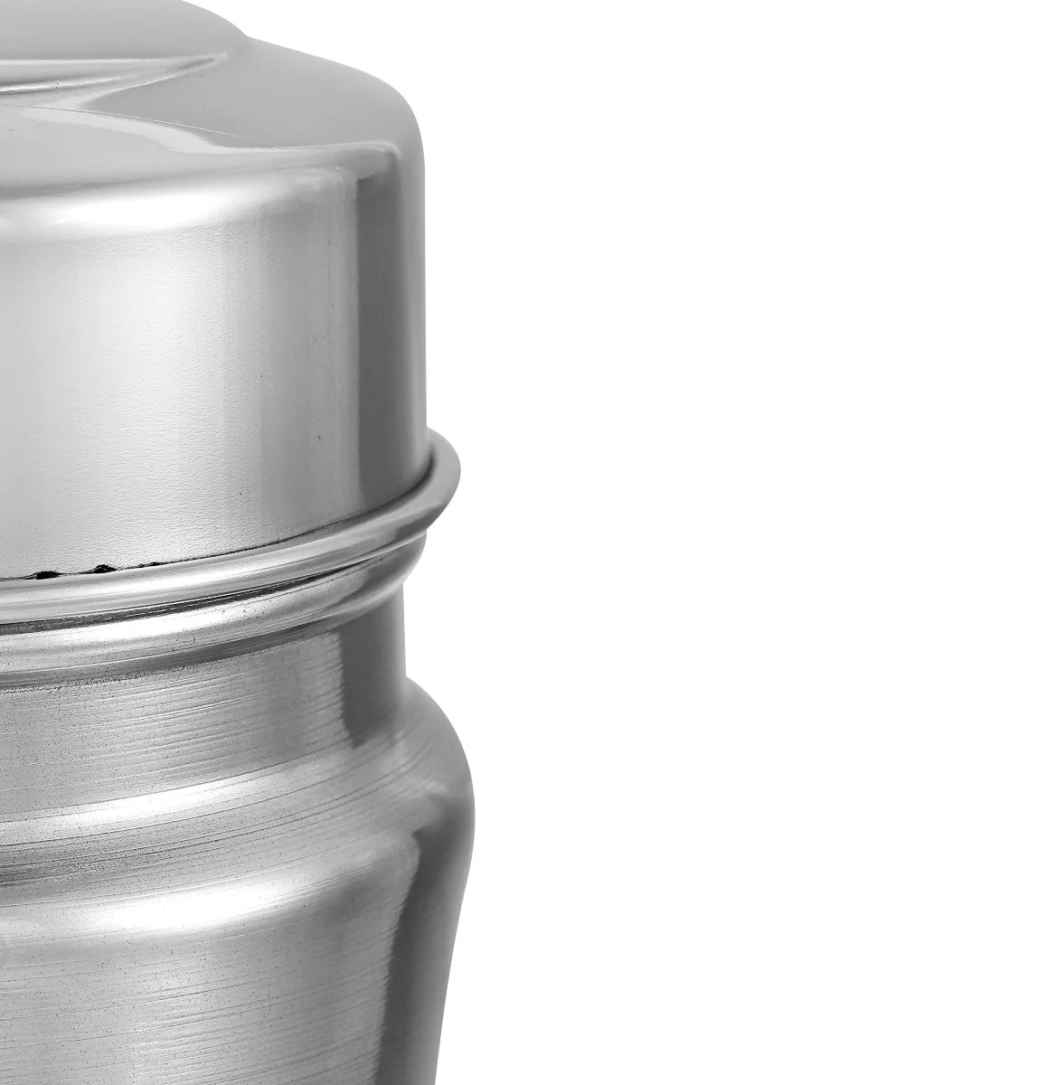 Steel Tea Coffee & Sugar Container - 700 ml (Pack of 3, Silver)