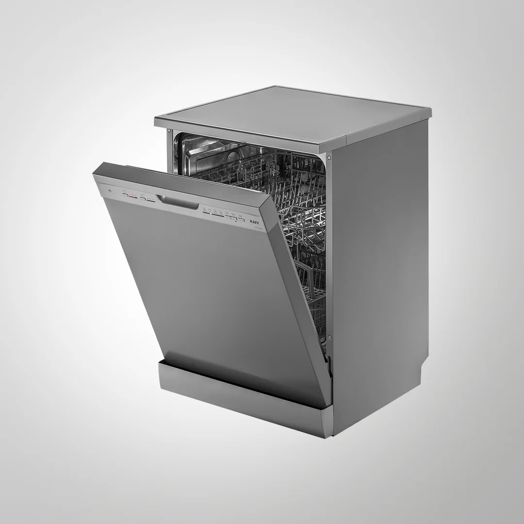 DW CENTRA 60 Premium Silver Finish Front Free Standing Dishwasher