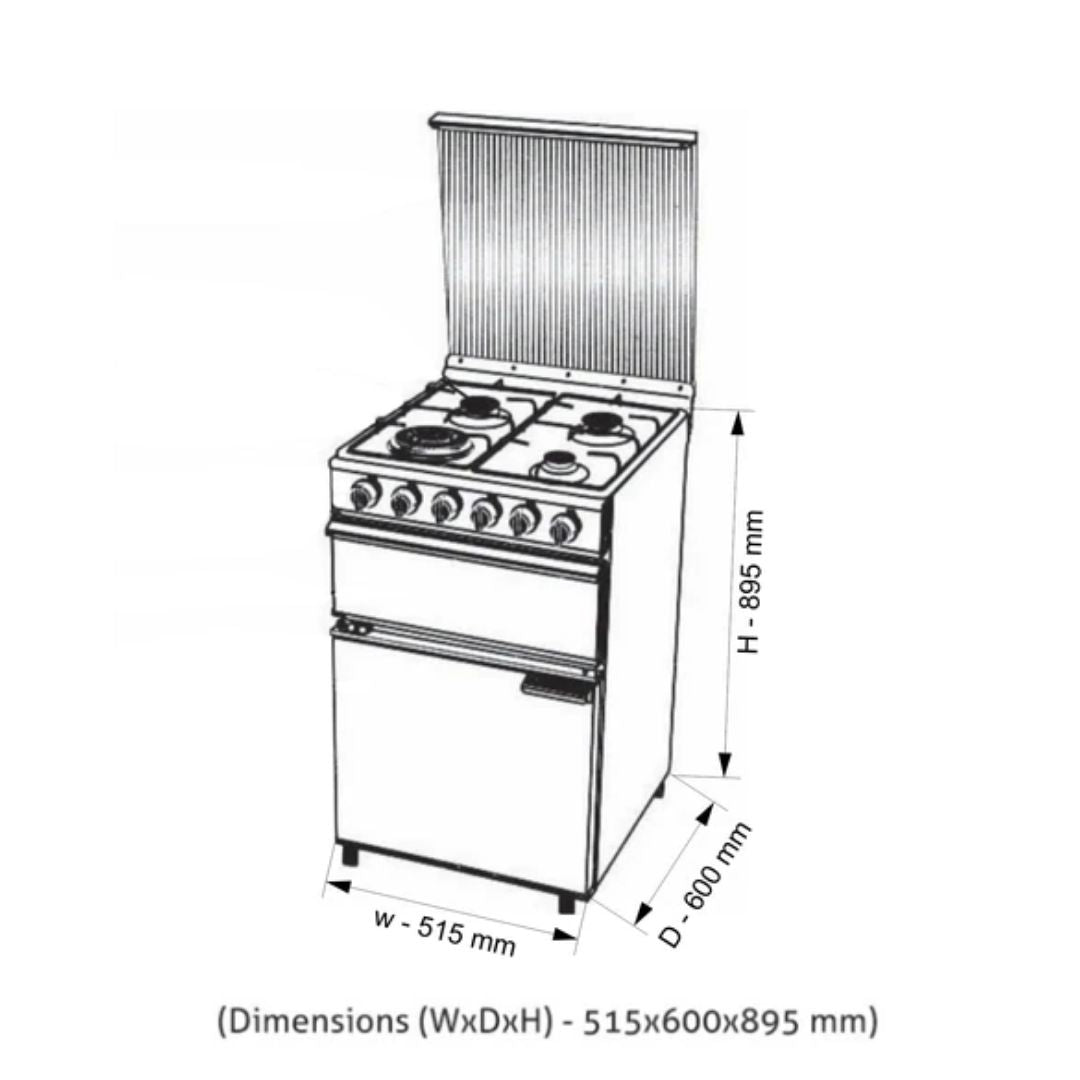 Gas Oven 1 Triple Ring