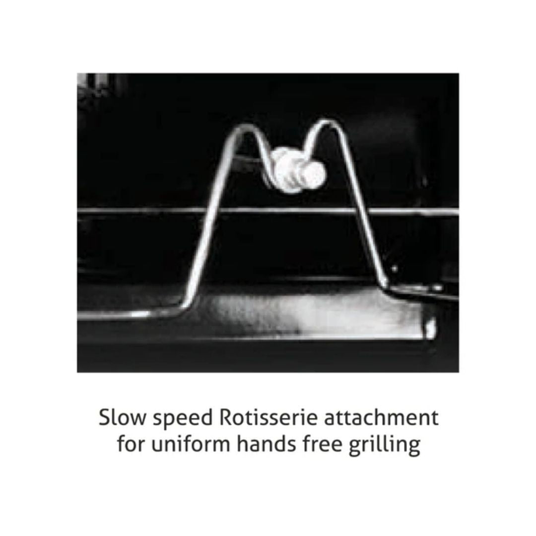 Gas Oven Rotiseerie Double Ring Forged Brass Burners Auto Ignition