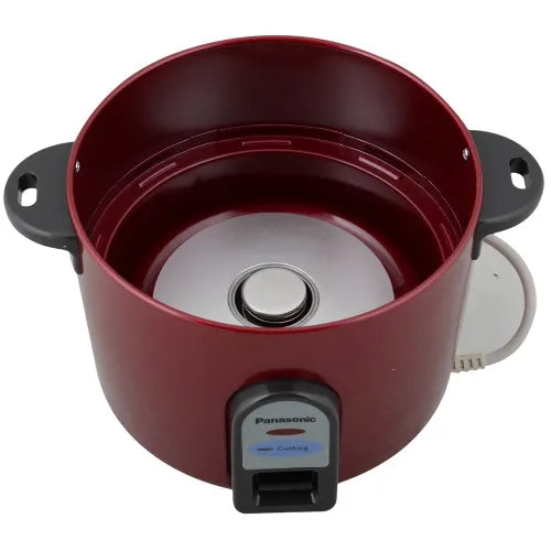 SR-WA10E(Z9) 1L Electric Rice Cooker (Red) – Automatic Cooking, Anodized Aluminum Pan, Power-Saving Design