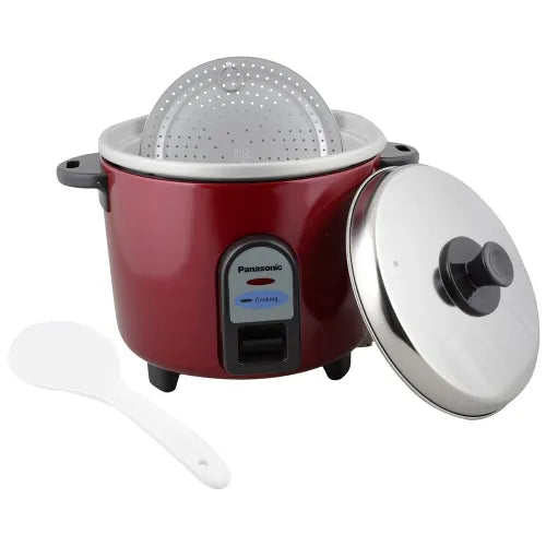 SR-WA10E(Z9) 1L Electric Rice Cooker (Red) – Automatic Cooking, Anodized Aluminum Pan, Power-Saving Design