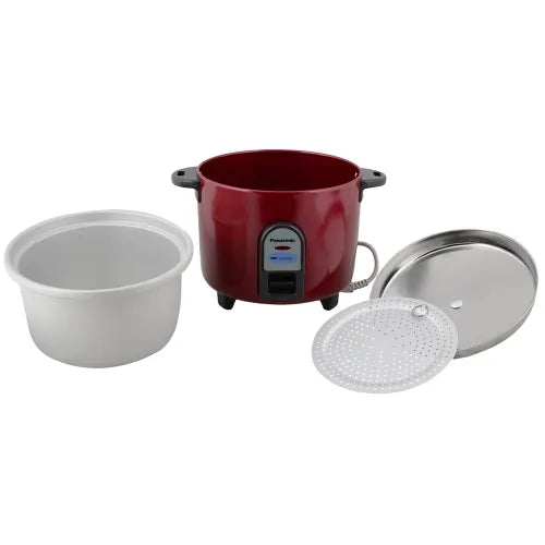 SR-WA10E(Z9) 1L Electric Rice Cooker (Red) – Automatic Cooking, Anodized Aluminum Pan, Power-Saving Design