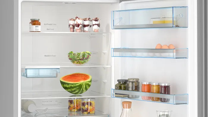 Series 6 559L Free-Standing Fridge-Freezer with Bottom Freezer, Glass Door, Black – KGN56LB42I, Total No Frost, MultiAirflow & SuperCooling