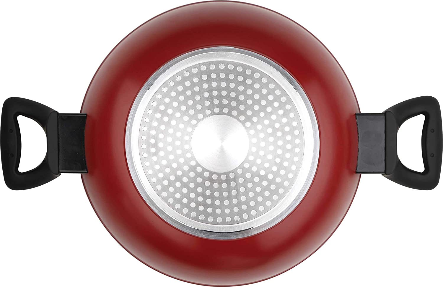BG-6655 Bergner Scarlett Cast  Aluminium Non Stick Kadhai With Lid (24)-