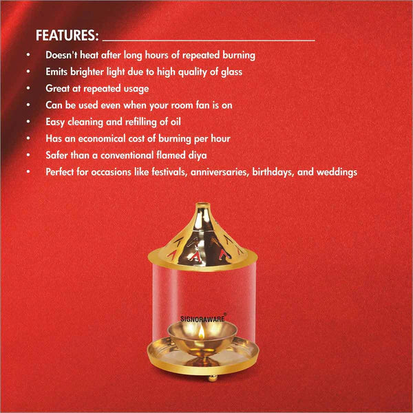 SignoraWare Regular Diya Medium Brass