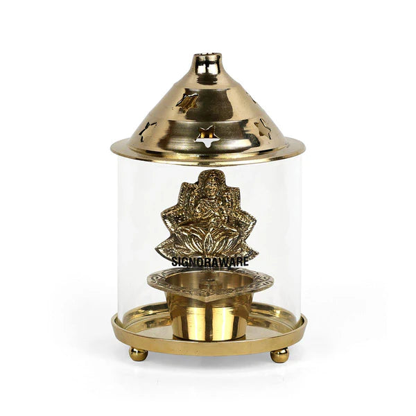 SignoraWare Laxmi Akhand Diya Medium | Brass Diya