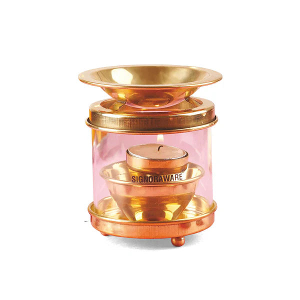 Signoraware Diffuser Diya Medium with Glass Cover