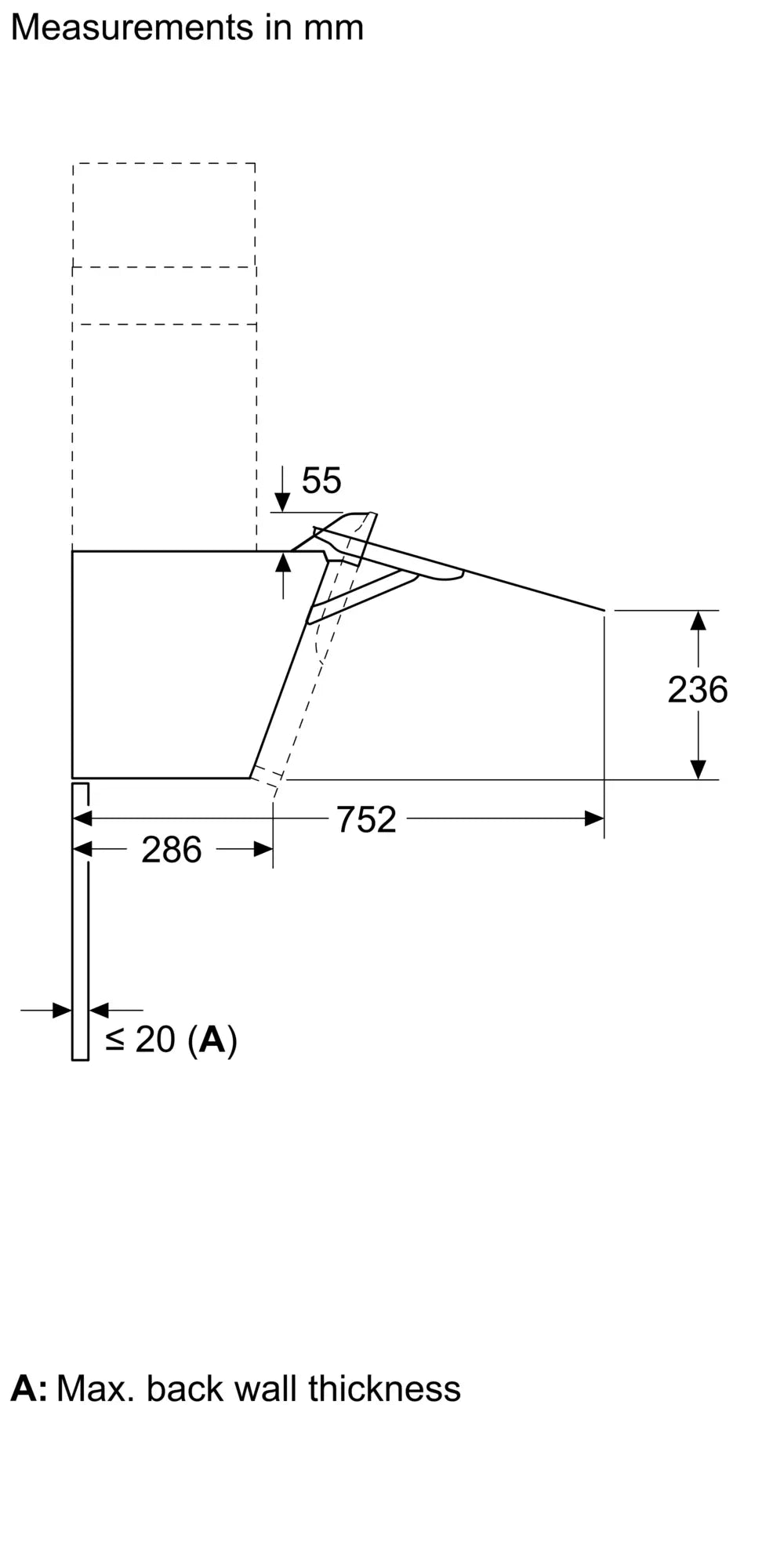 iQ300 Wall-Mounted Cooker Hood 60 cm, Clear Glass Black, iQdrive Motor, Home Connect – LC67KFN60