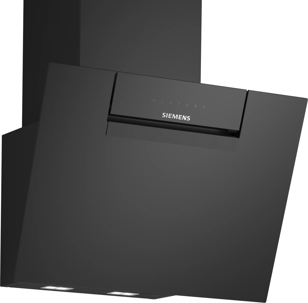 iQ300 Wall-Mounted Cooker Hood 60 cm, Clear Glass Black, iQdrive Motor, Home Connect – LC67KFN60