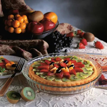 Fluted Baking Dish Oven, Micro, Fridge Safe 1.2L