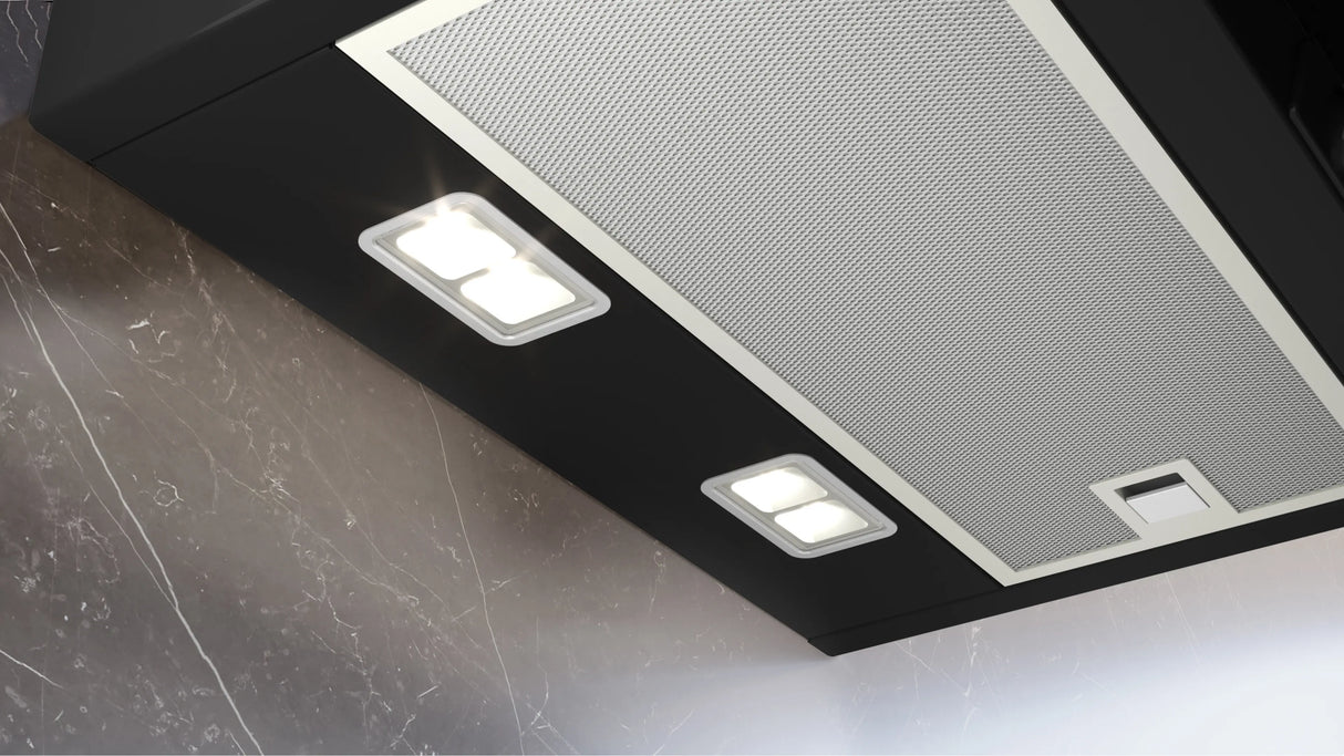 iQ300 Wall-Mounted Cooker Hood 60 cm, Clear Glass Black, iQdrive Motor, Home Connect – LC67KFN60