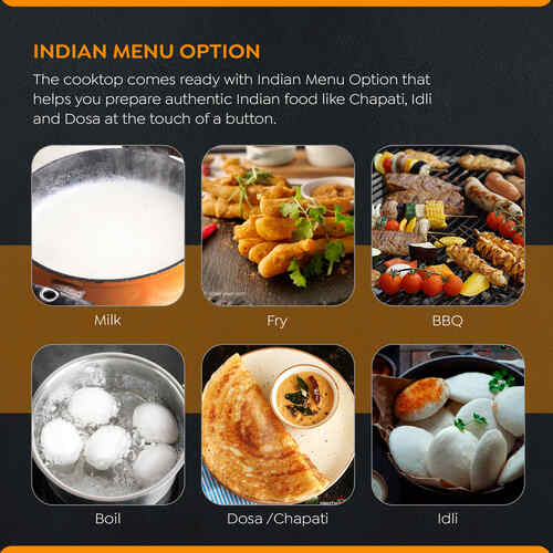 PIRC 2.0 2000 Watts Infrared Dual Heating Zone Cooktop | High Voltage Surge Protection | Dual Heat Mode | Radiant Heating Technology | Feather Touch Buttons | Stainless Steel | Portable