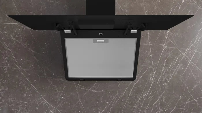 iQ500 90 cm Wall-Mounted Inclined Glass Cooker Hood with Touchless & Gesture Control – LC97KPJ61I