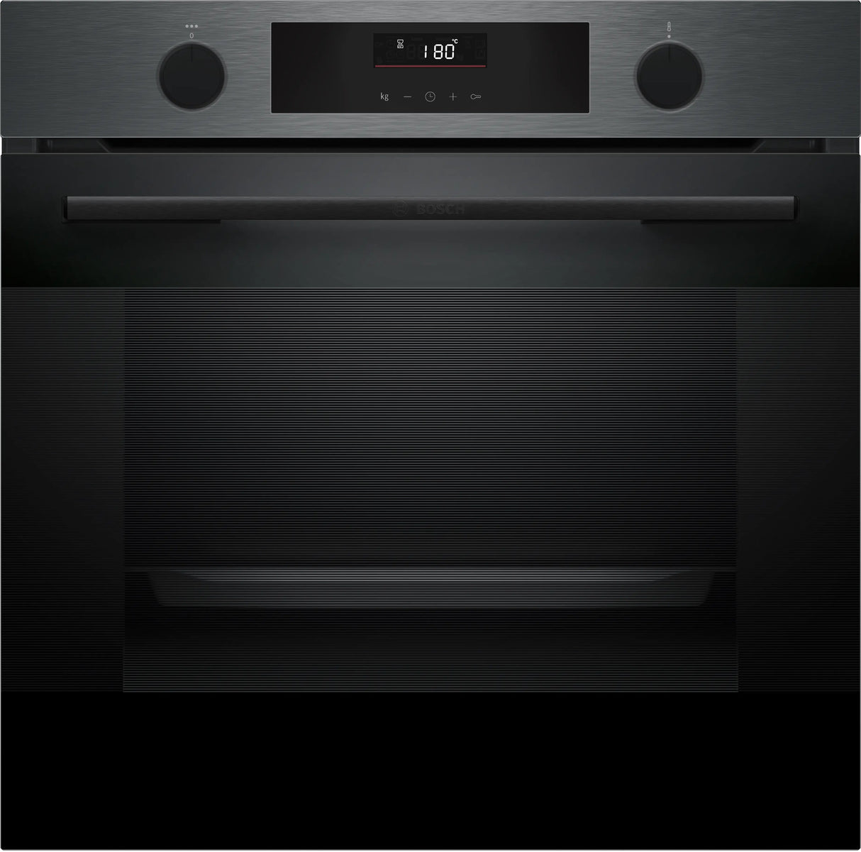 Series 4 Built-In Oven with HotAir Steam & Air Fry 76L, Black Inox – HUA716EG0I