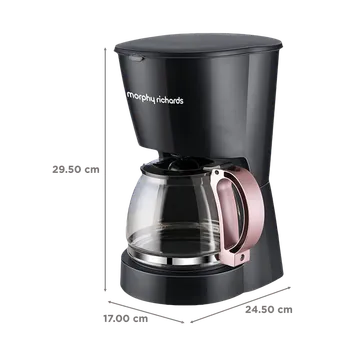 Europa Brewmaster 750-Watt 8-Cup Drip Coffee Maker – Efficient Brewing, Enhanced Flavour, Removable Filter